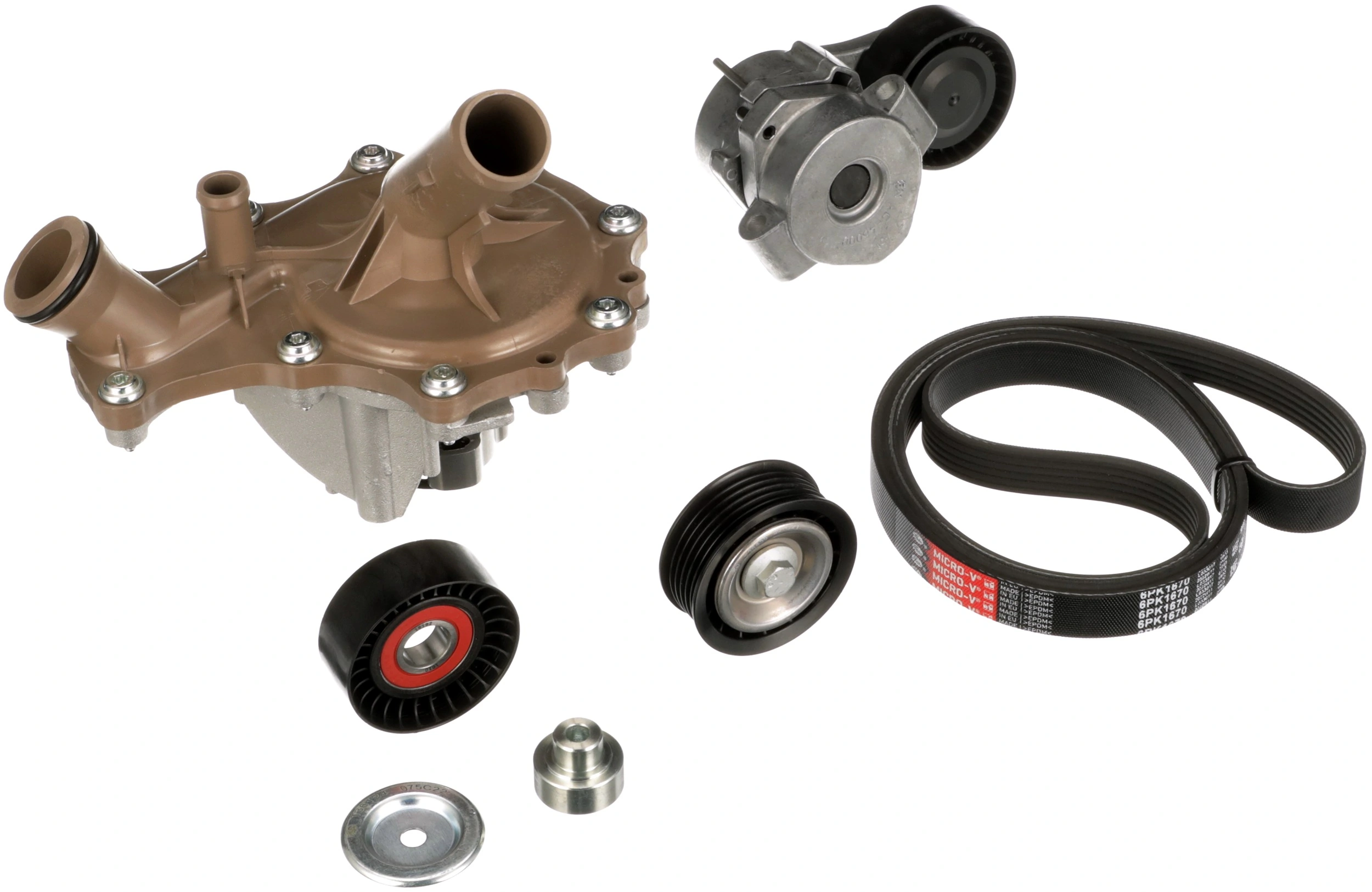 Water Pump + V-Ribbed Belt Kit Micro-V® KP26PK1670