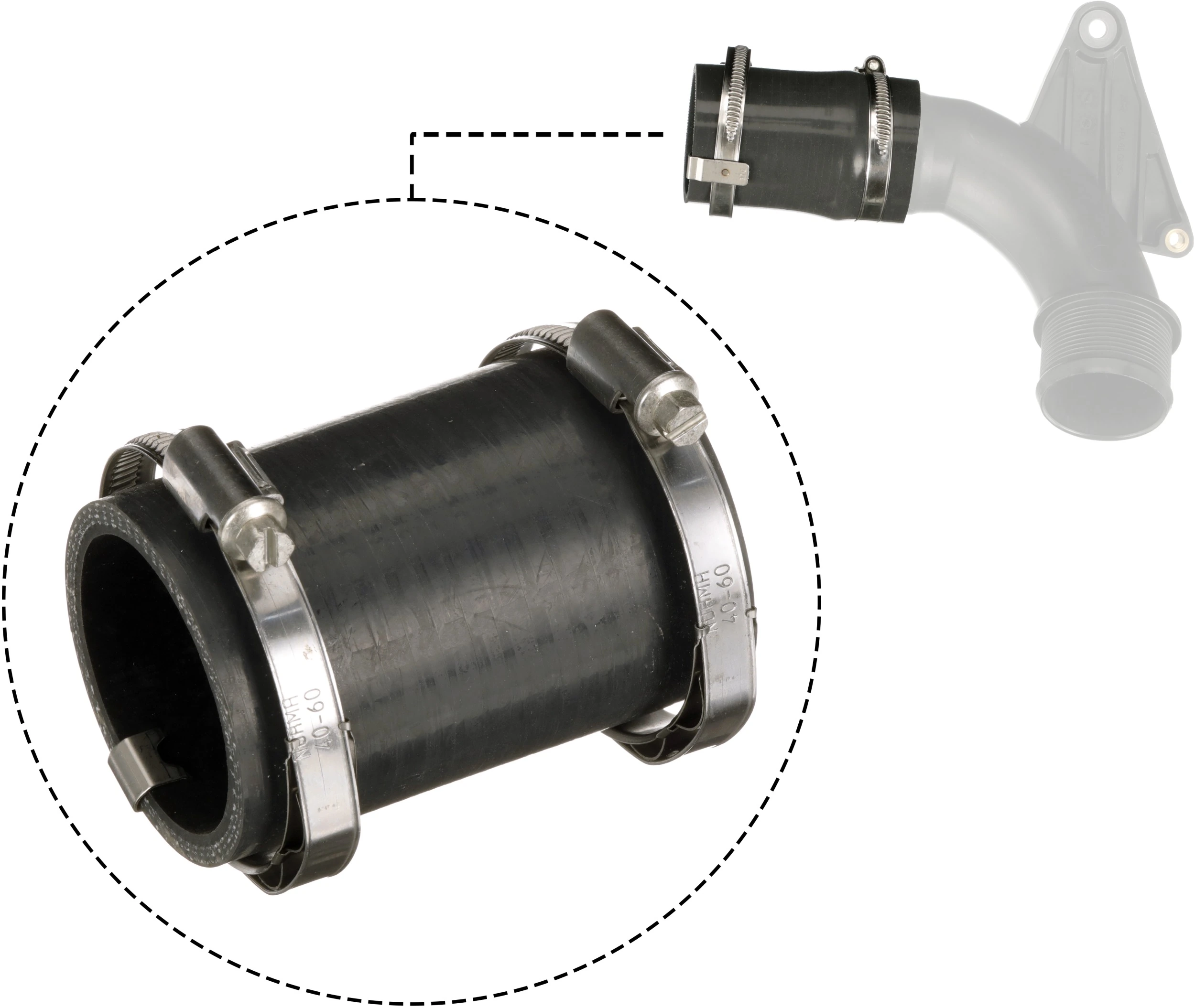 GATES 09-1510 Charge Air Hose
