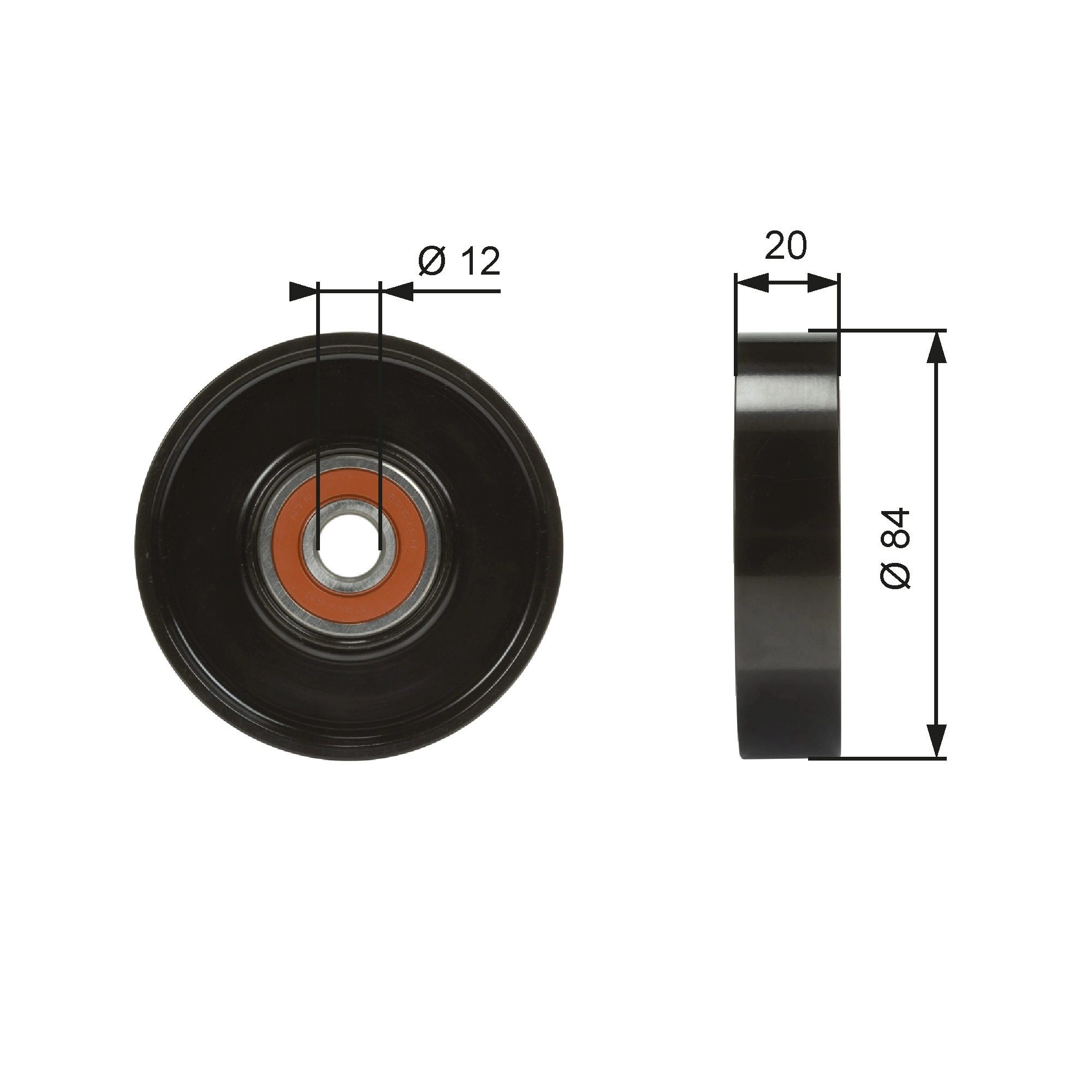 Tensioner Pulley, V-ribbed belt DriveAlign™ T36321
