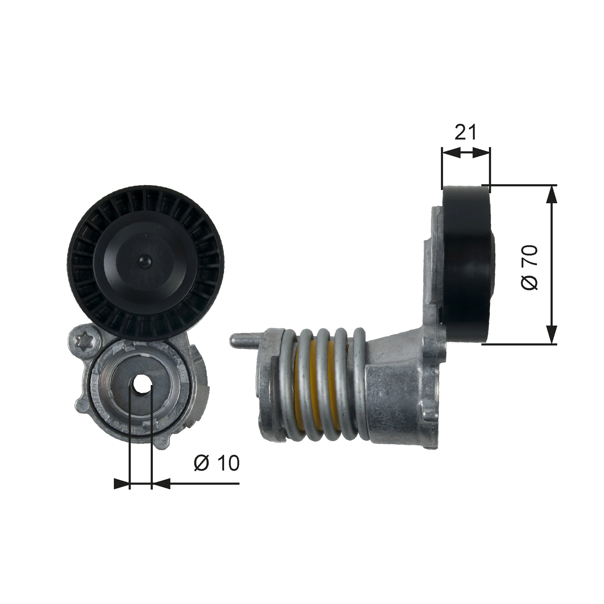 Belt Tensioner, V-ribbed belt DriveAlign™ T39157