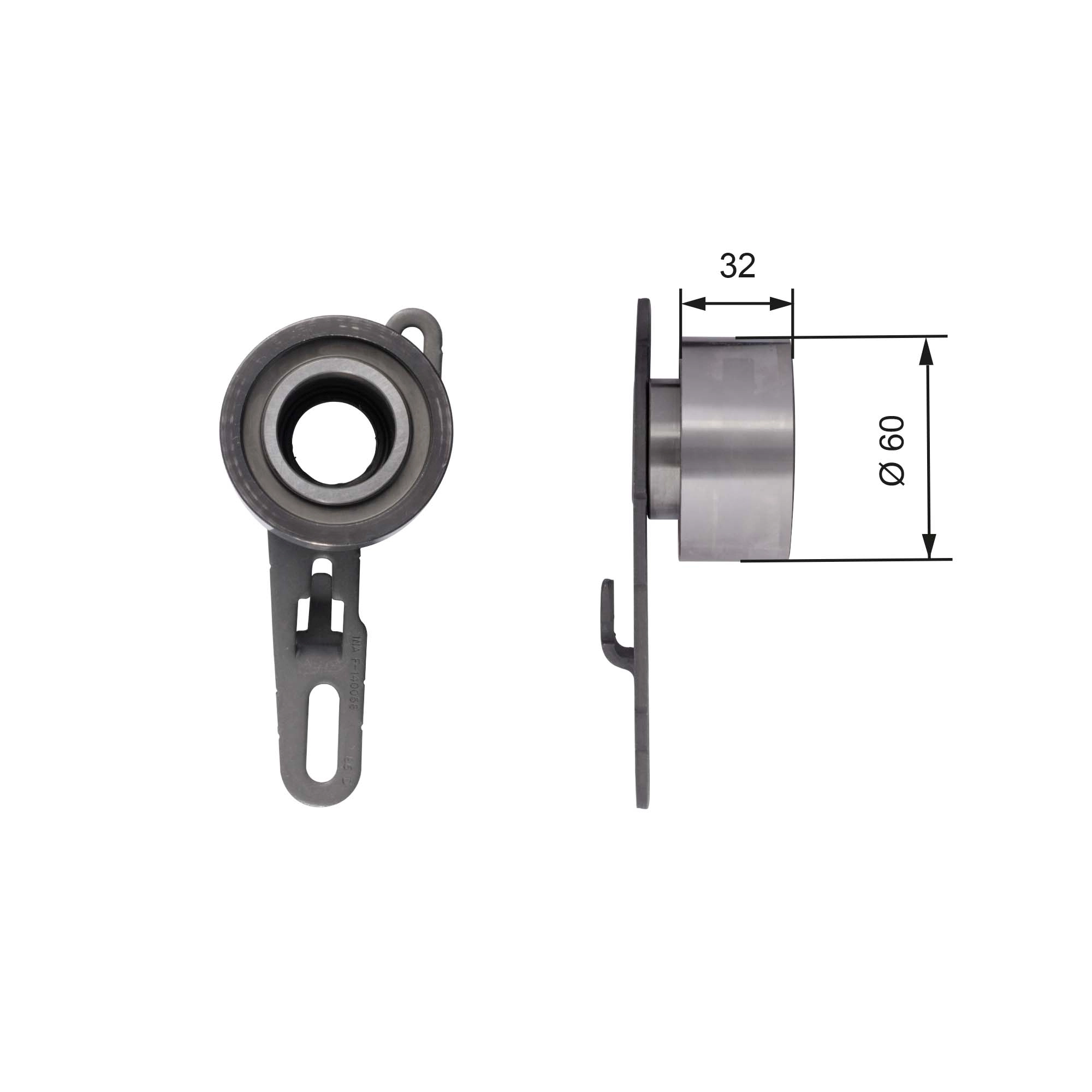 Tensioner Pulley, timing belt PowerGrip™ T41150