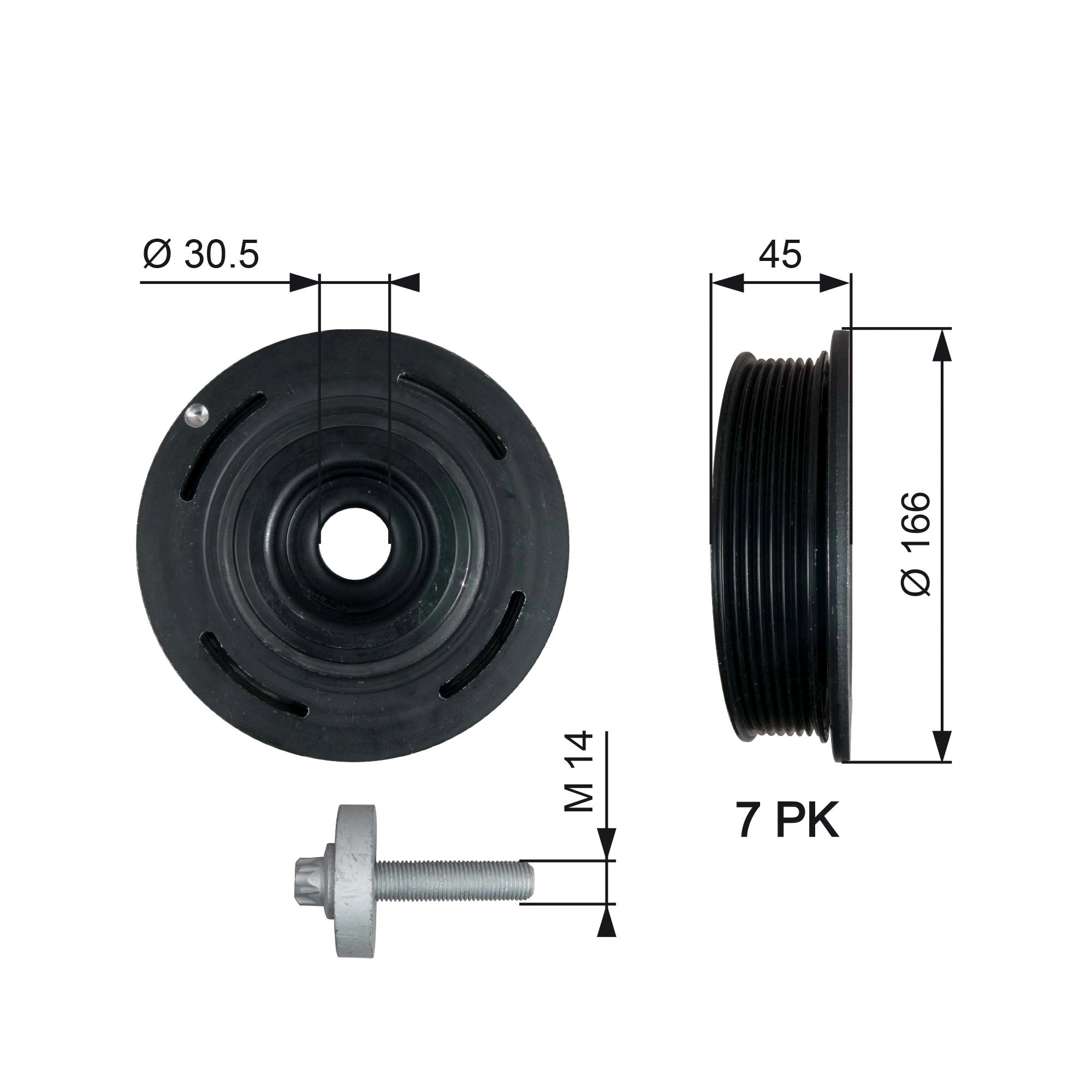 Belt Pulley, crankshaft DriveAlign™ TVD1054A