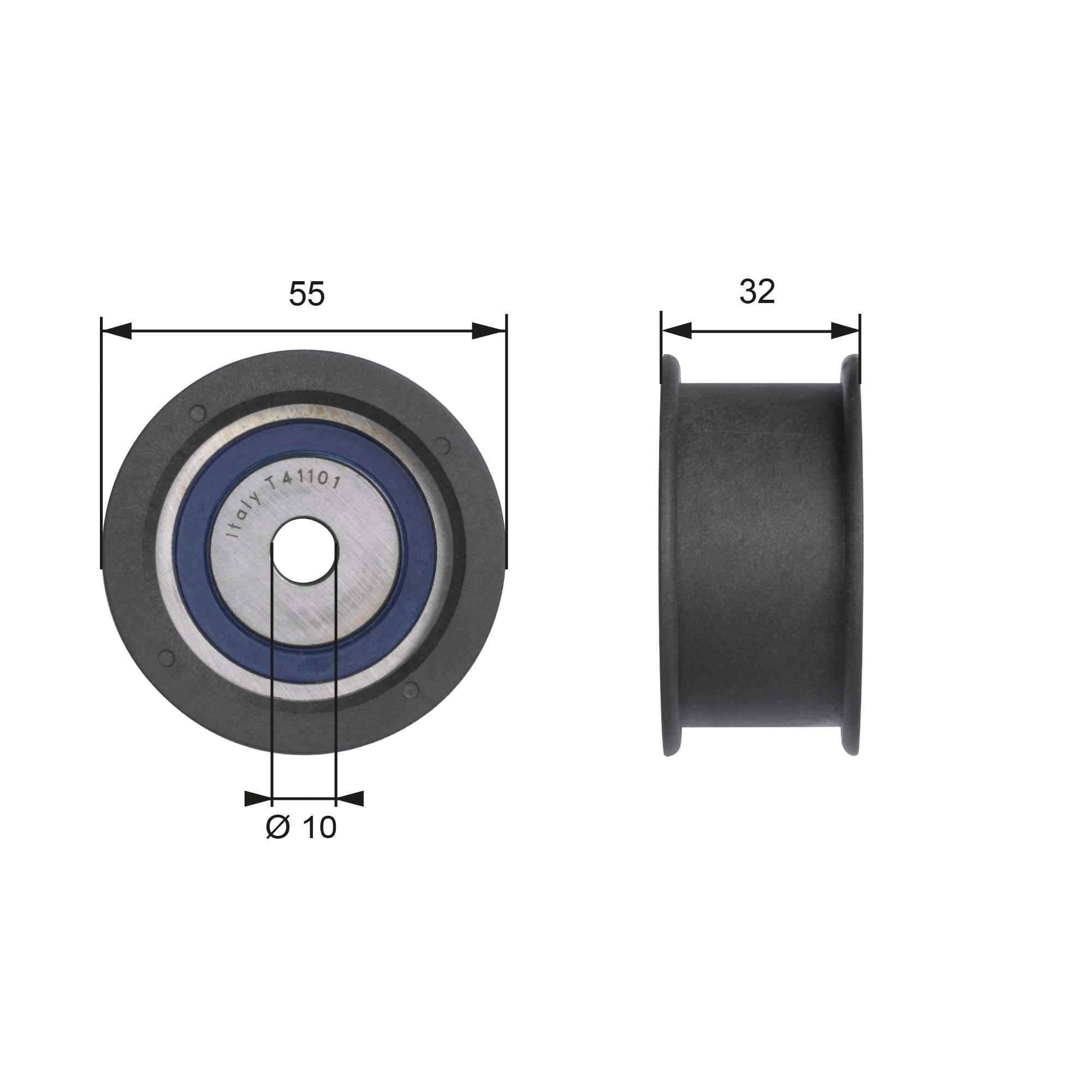 Deflection Pulley/Guide Pulley, timing belt PowerGrip™ T41101