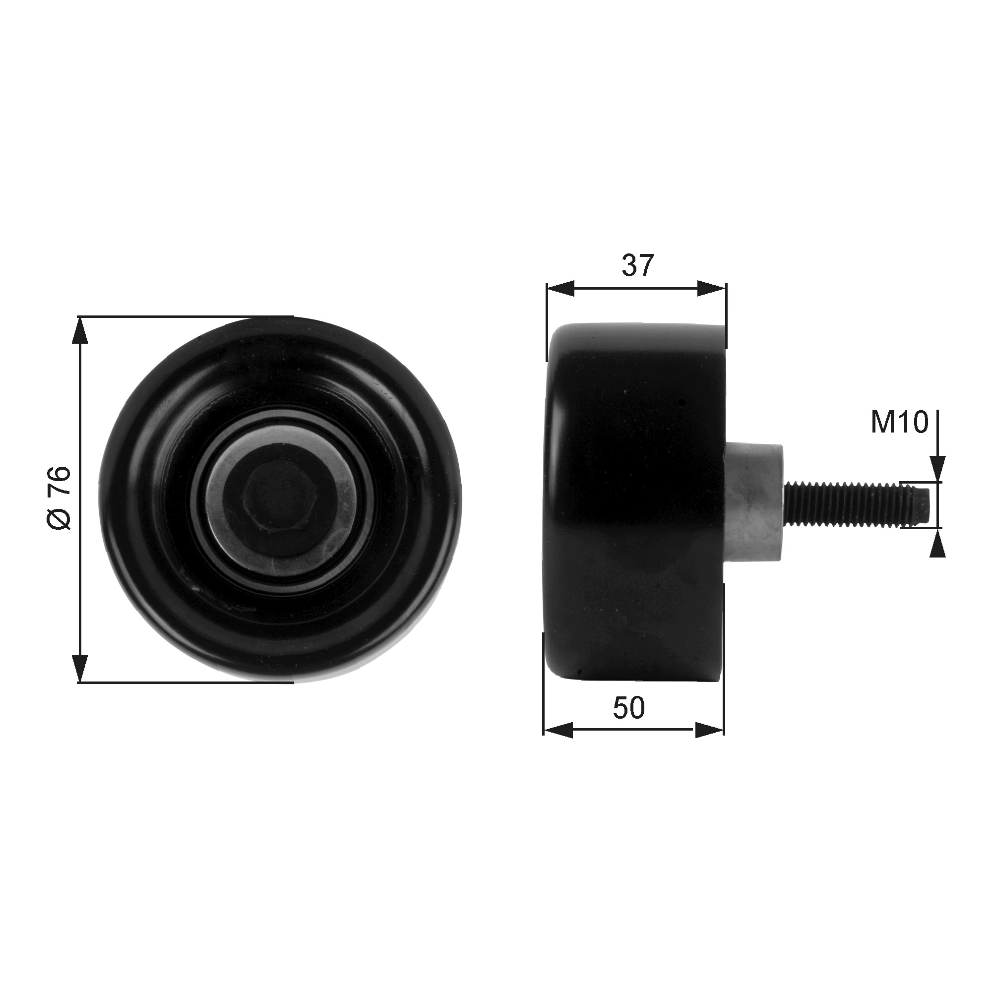 Deflection/Guide Pulley, V-ribbed belt DriveAlign™ T36186