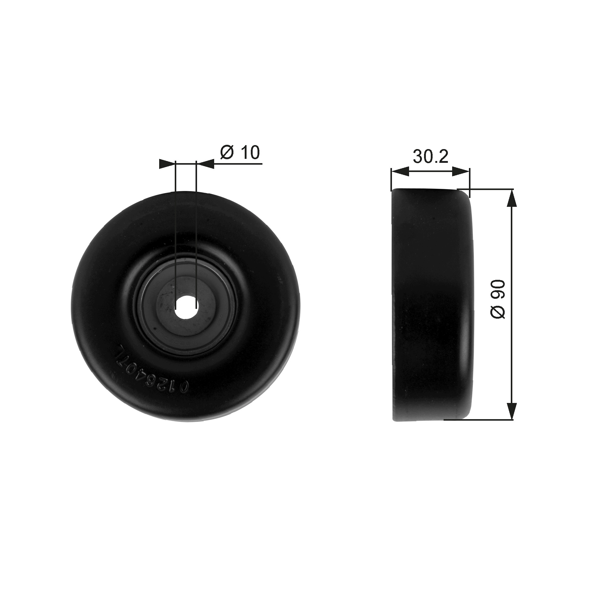 Deflection/Guide Pulley, V-ribbed belt DriveAlign™ T38042