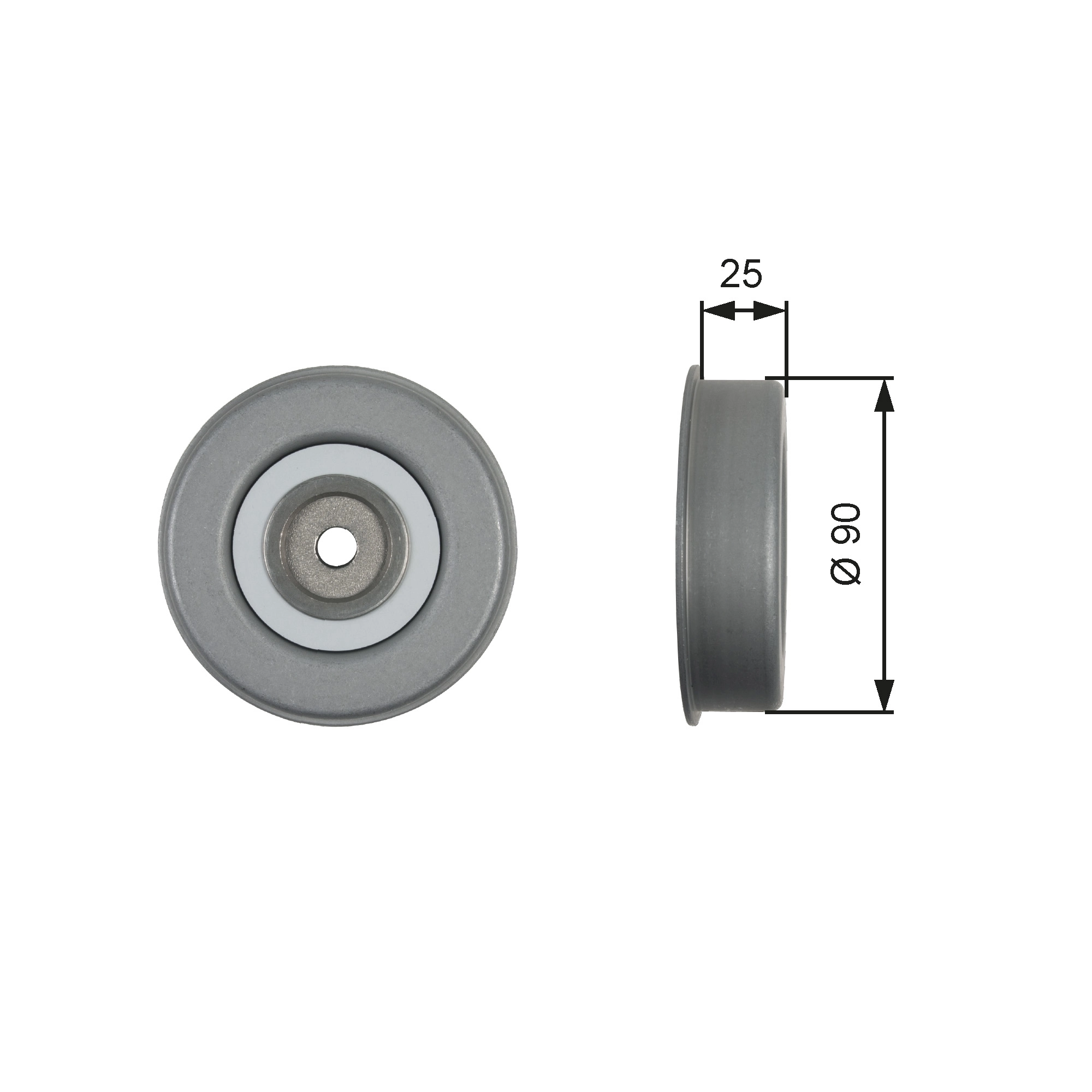 Tensioner Pulley, V-ribbed belt DriveAlign™ T39245