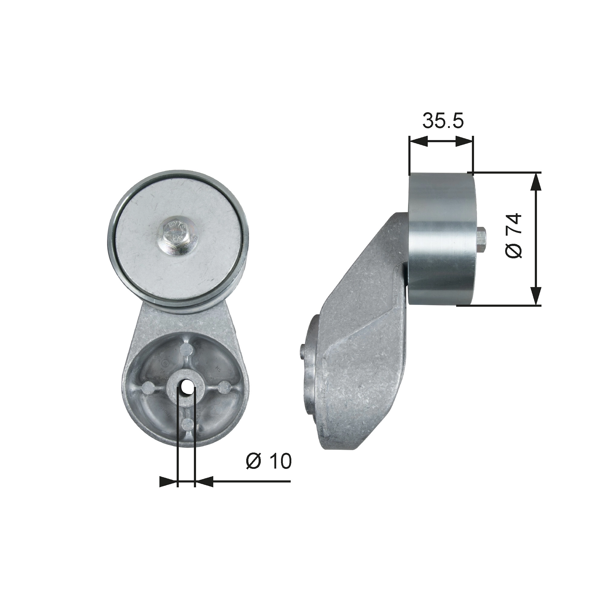 Deflection/Guide Pulley, V-ribbed belt FleetRunner™ T36501