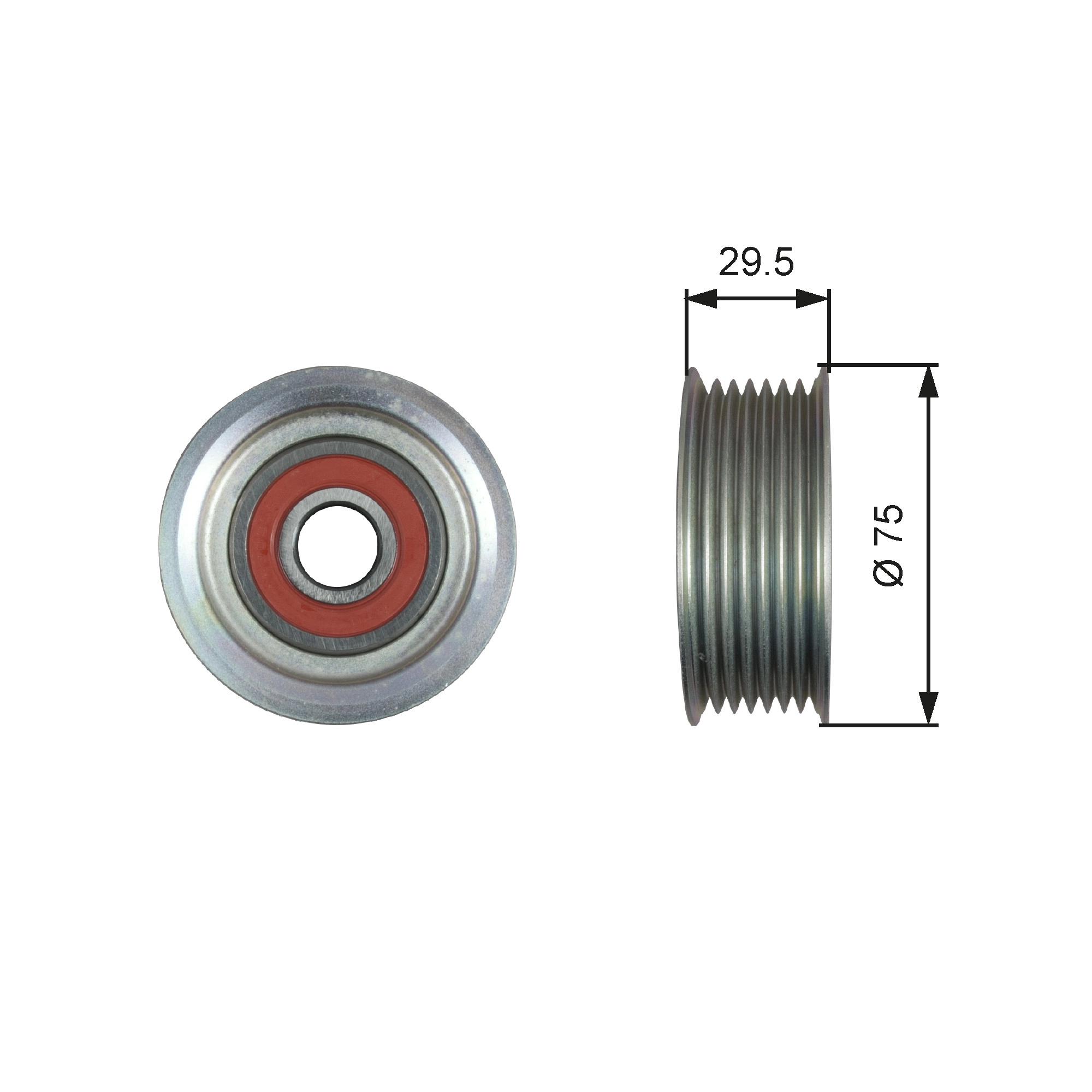 Deflection/Guide Pulley, V-ribbed belt DriveAlign™ T36447