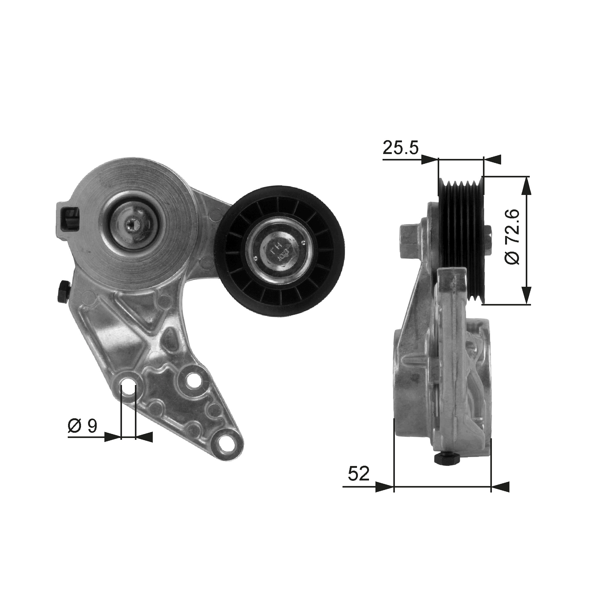 Belt Tensioner, V-ribbed belt DriveAlign™ T38377