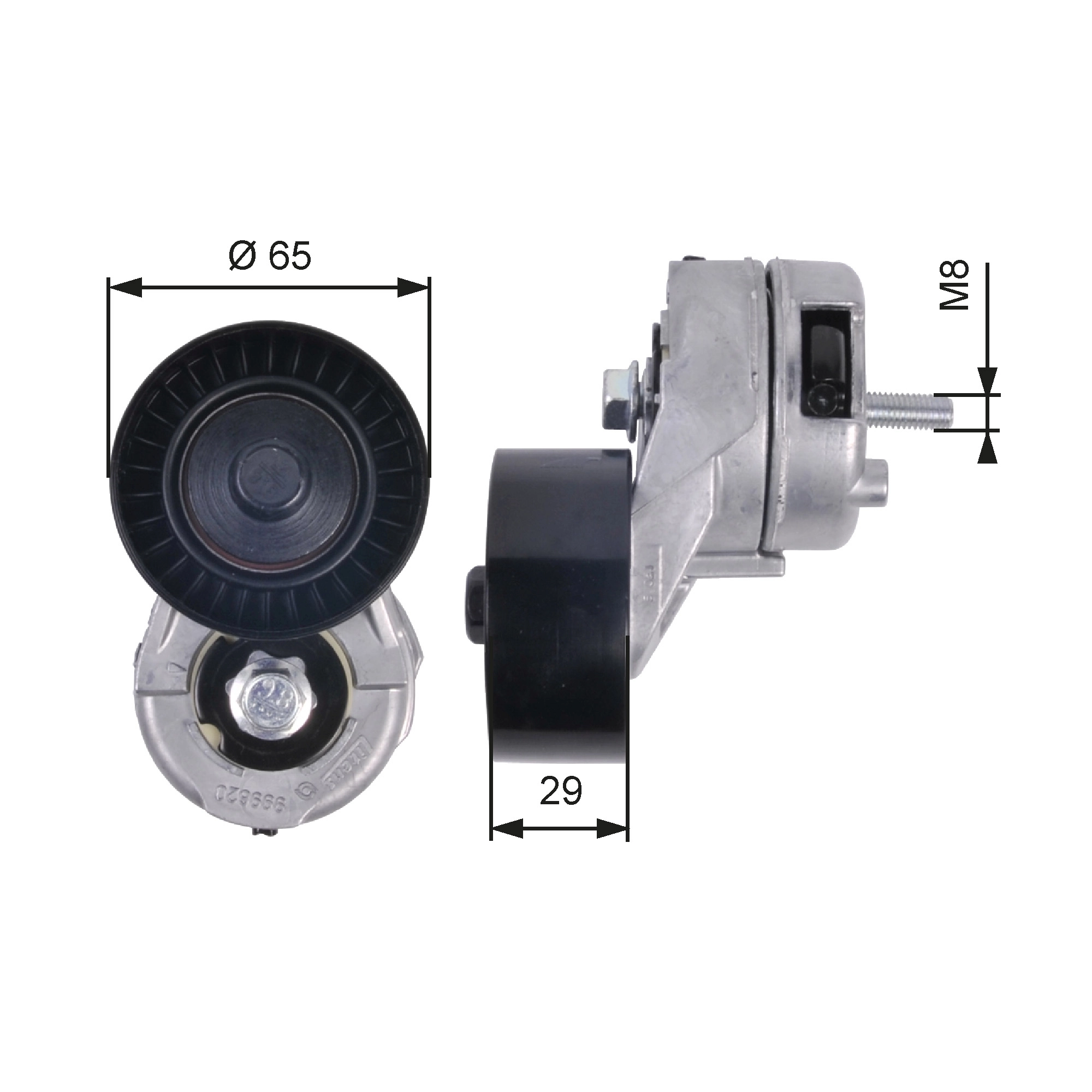 Belt Tensioner, V-ribbed belt DriveAlign™ T38356