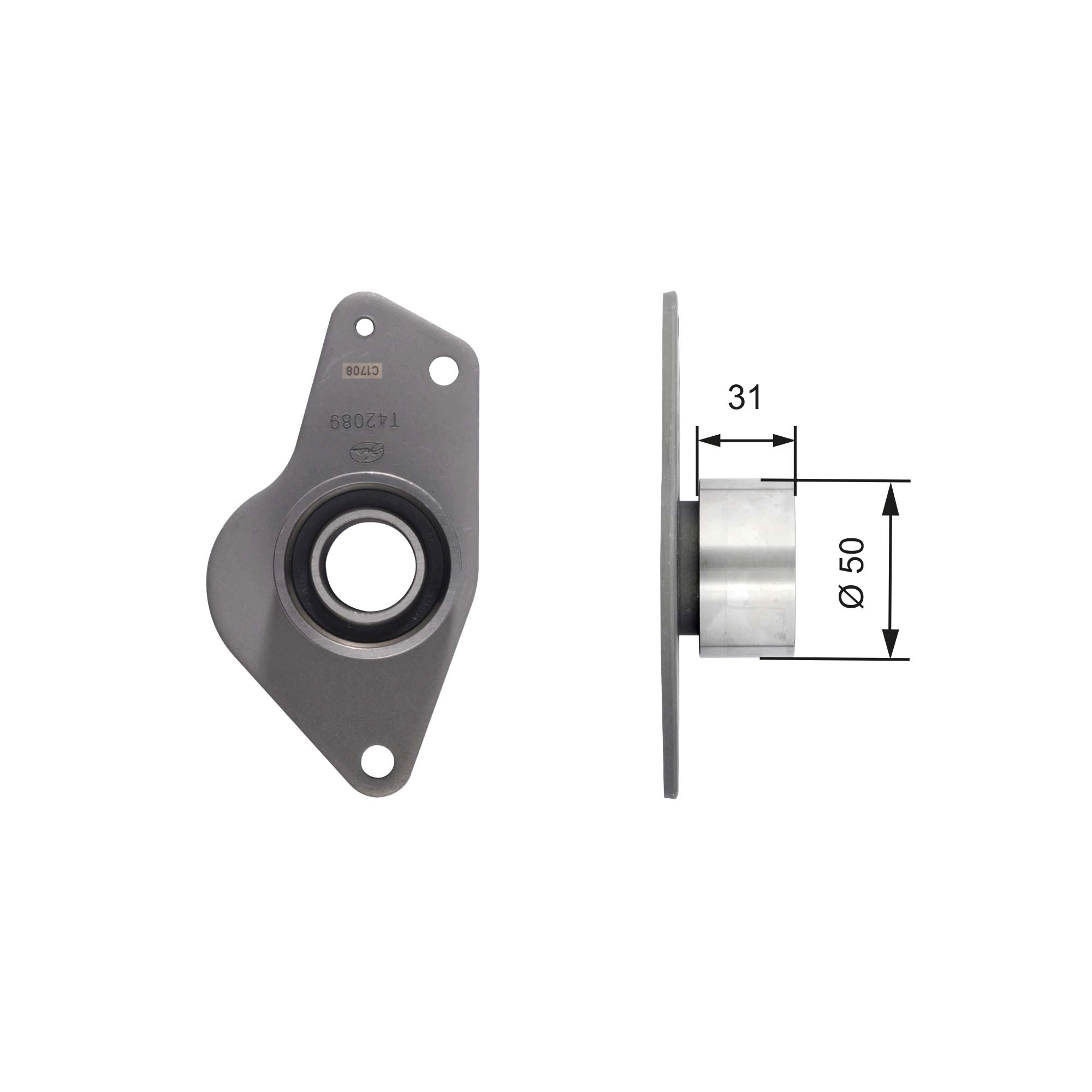 Deflection Pulley/Guide Pulley, timing belt PowerGrip™ T42089
