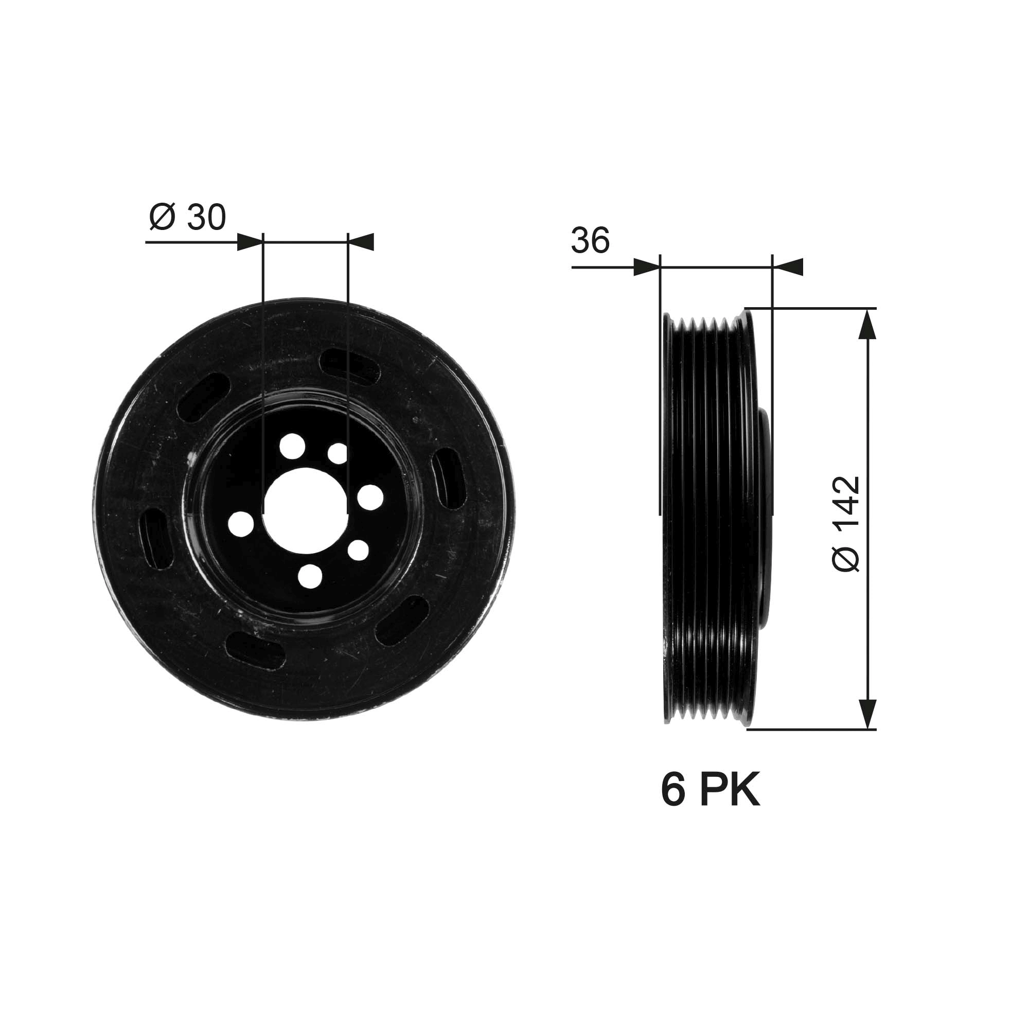 Belt Pulley, crankshaft DriveAlign™ TVD1009