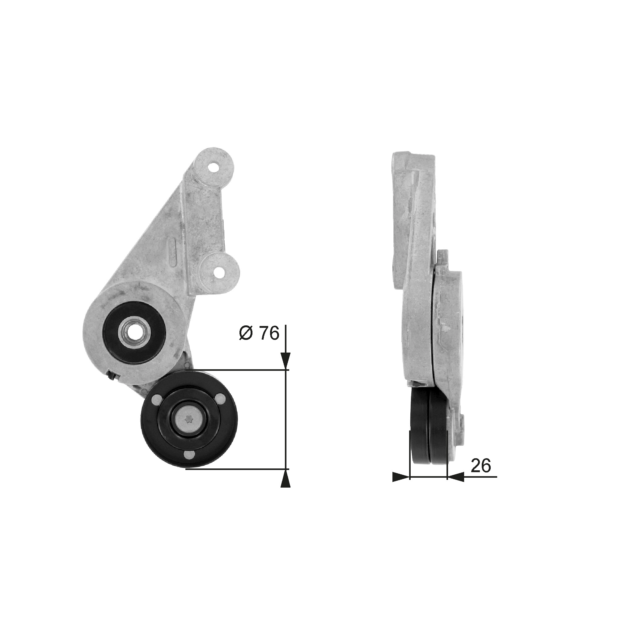 Belt Tensioner, V-ribbed belt DriveAlign™ T38304