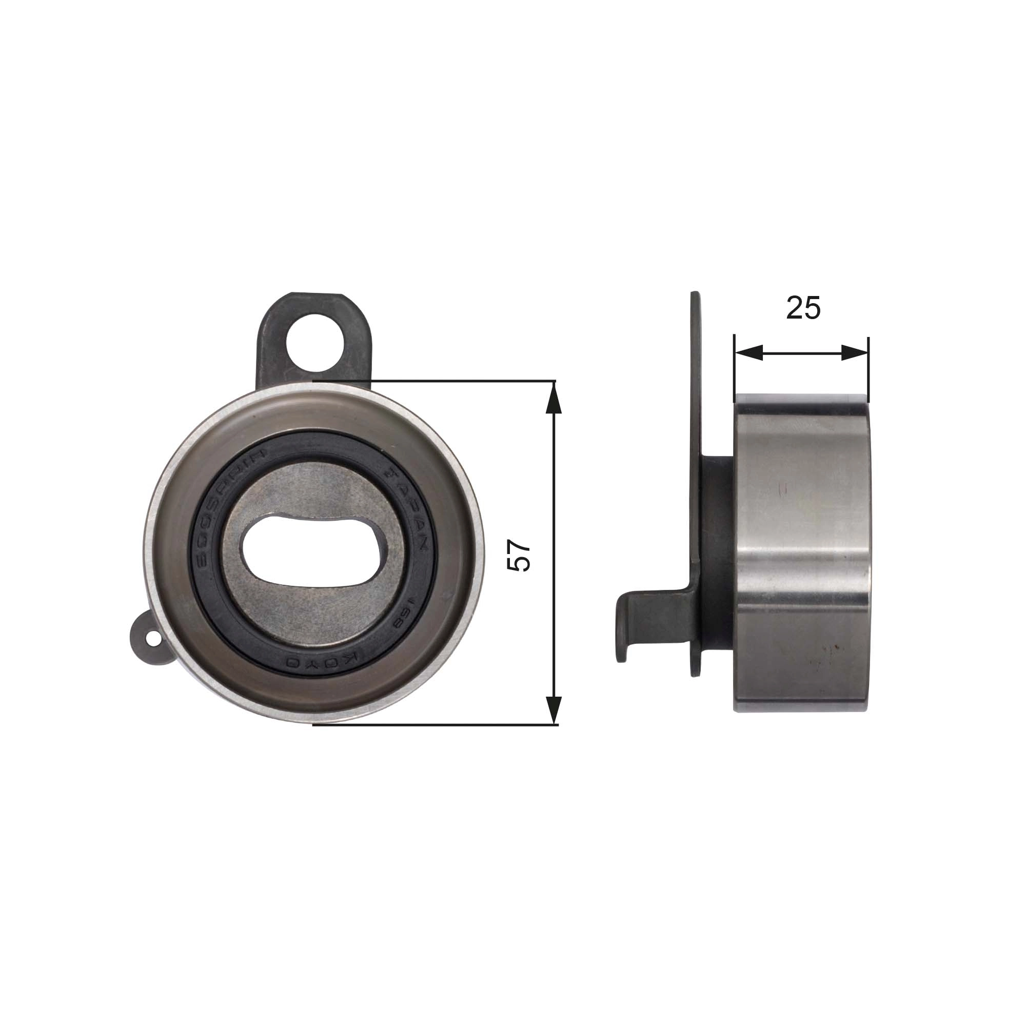 Tensioner Pulley, timing belt PowerGrip™ T41072