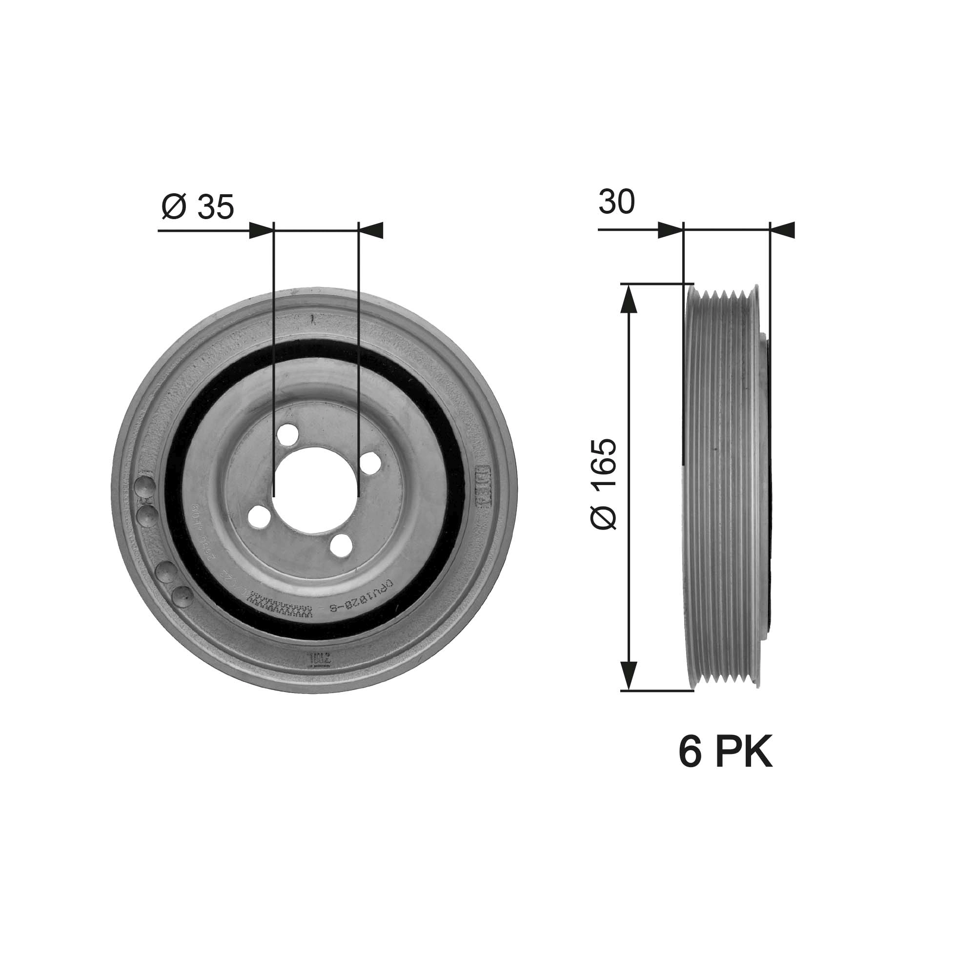 Belt Pulley, crankshaft DriveAlign™ TVD1032