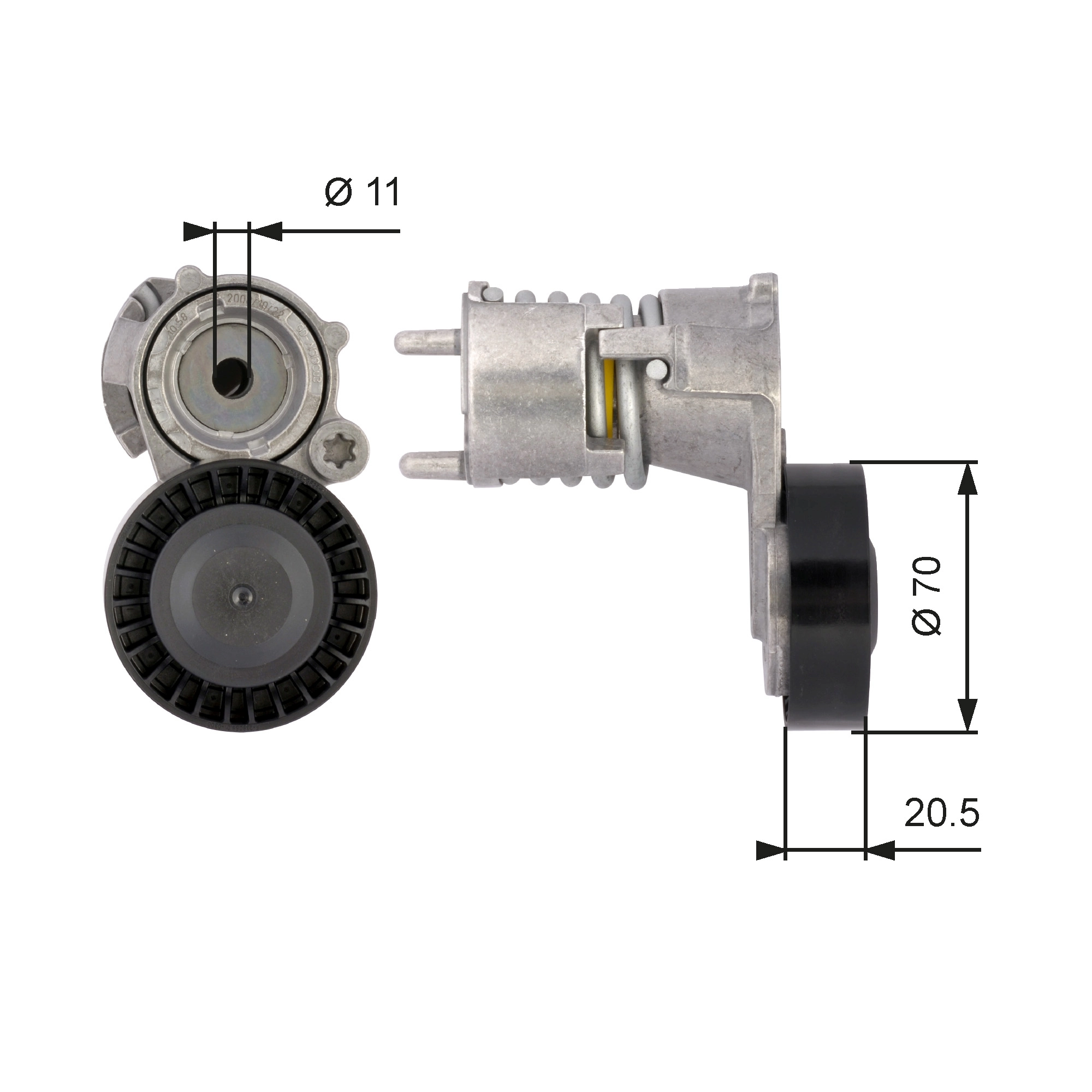 Belt Tensioner, V-ribbed belt DriveAlign™ T39117
