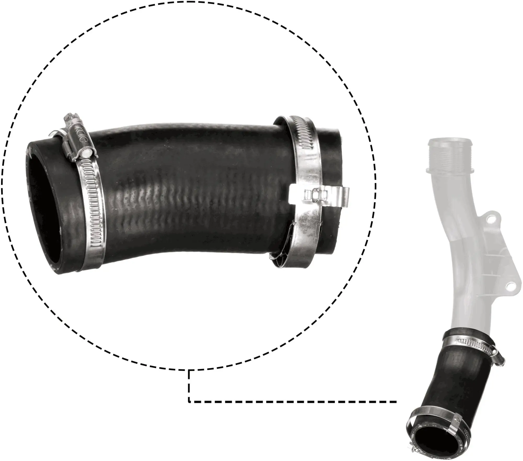 GATES 09-1466 Charge Air Hose