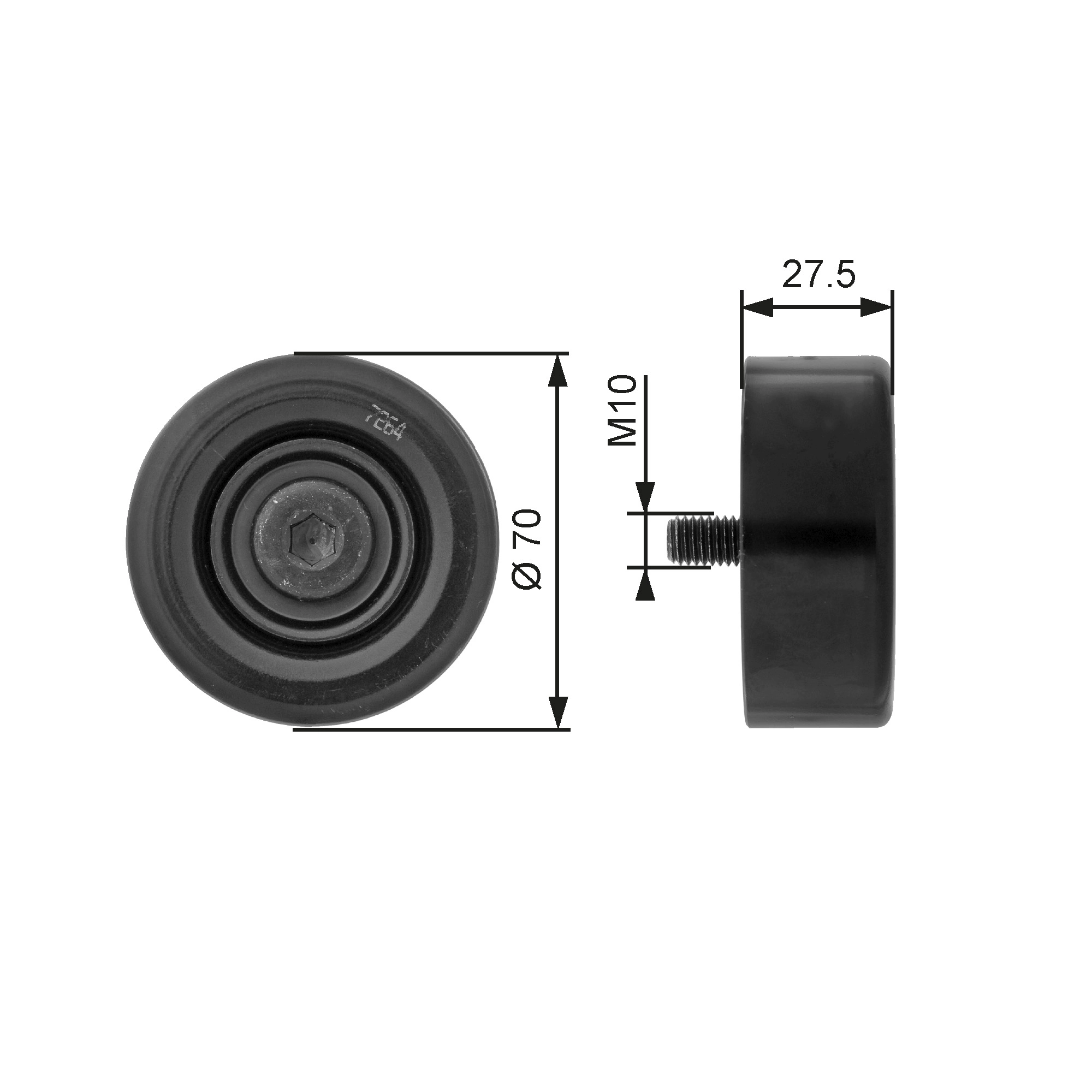 Deflection/Guide Pulley, V-ribbed belt DriveAlign™ T36206