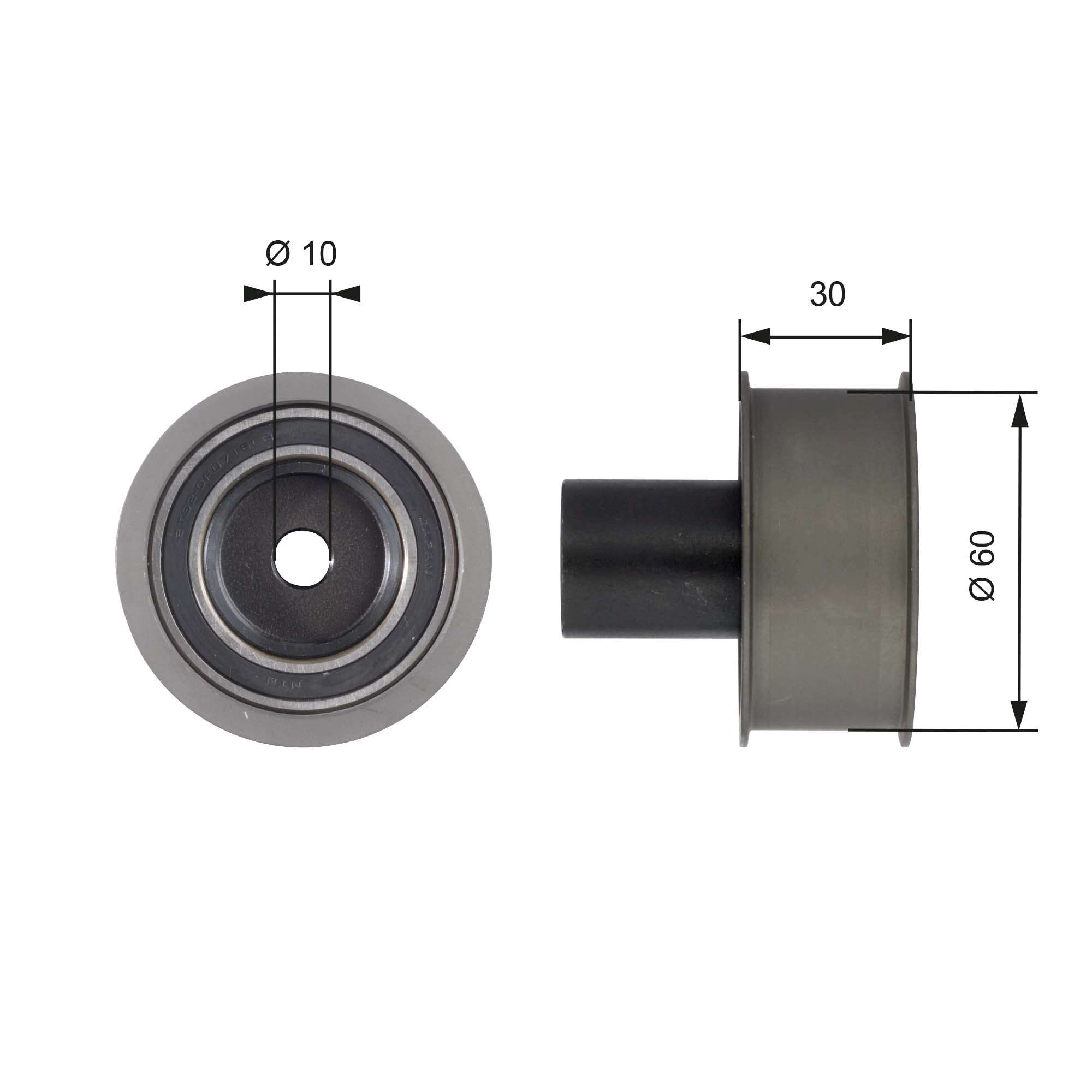 Deflection Pulley/Guide Pulley, timing belt PowerGrip™ T42136