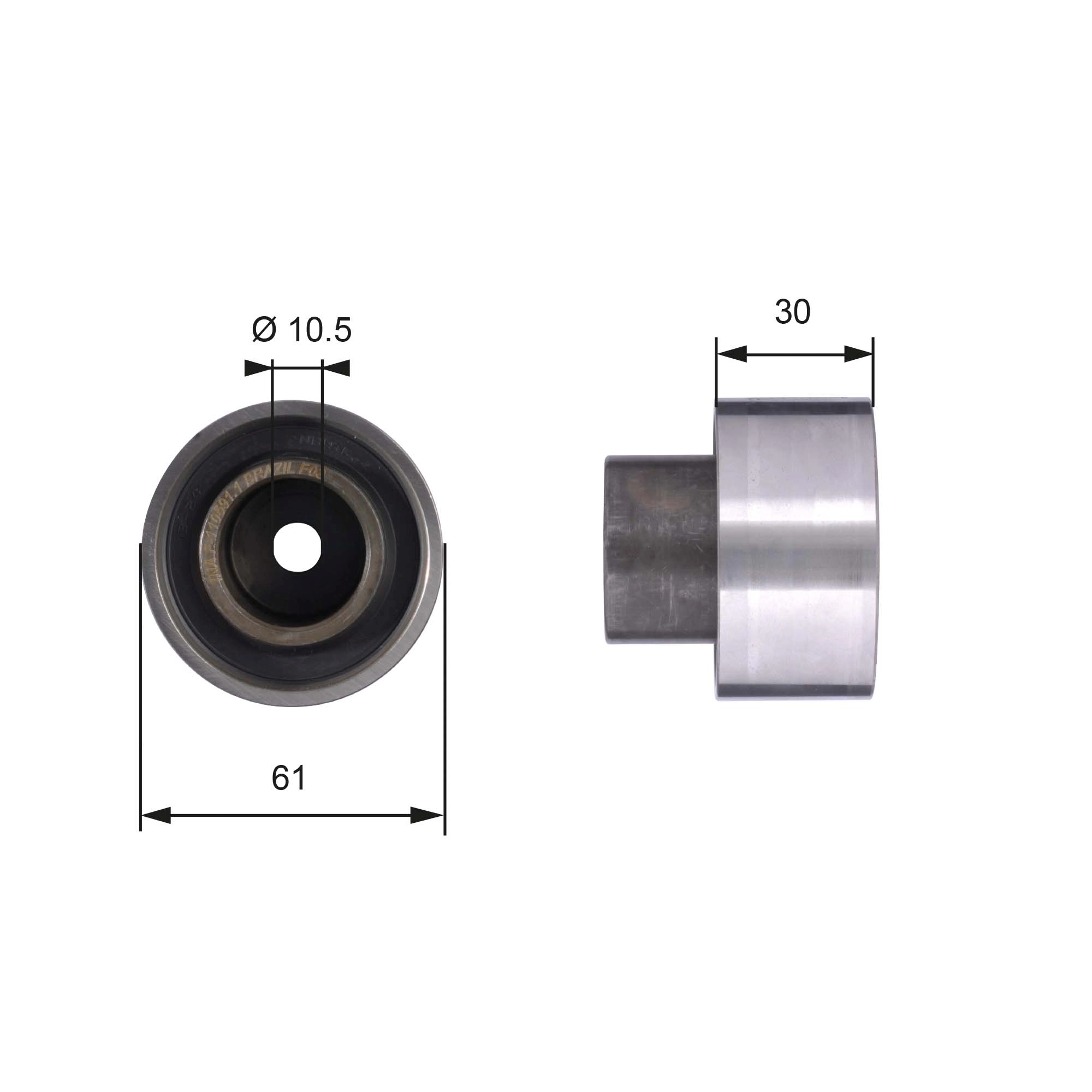 Deflection Pulley/Guide Pulley, timing belt PowerGrip™ T42053