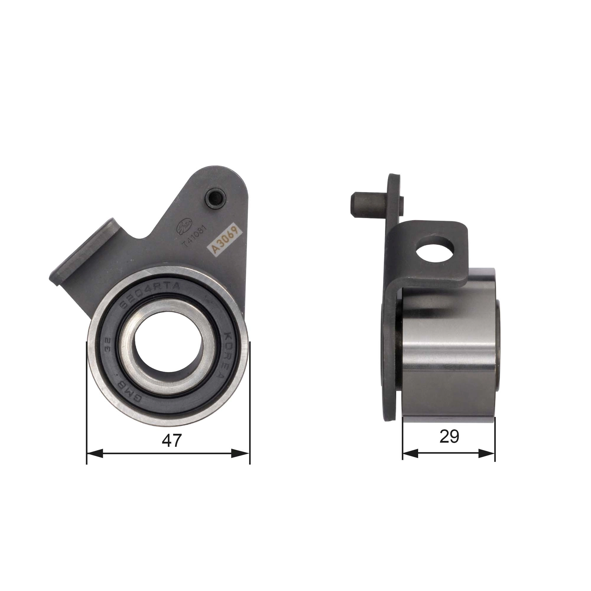 Tensioner Pulley, timing belt PowerGrip™ T41081