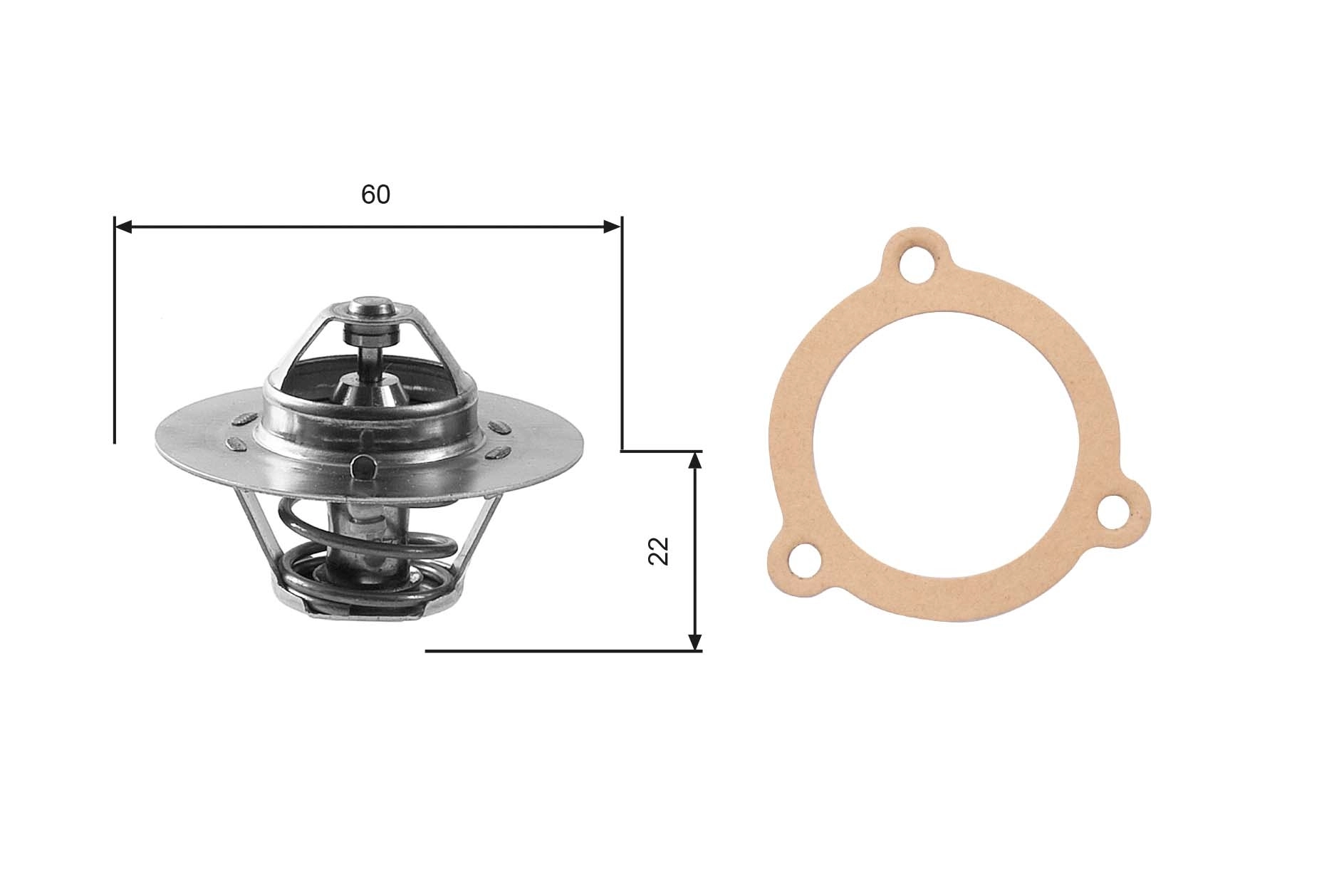Thermostat, coolant TH12480G1