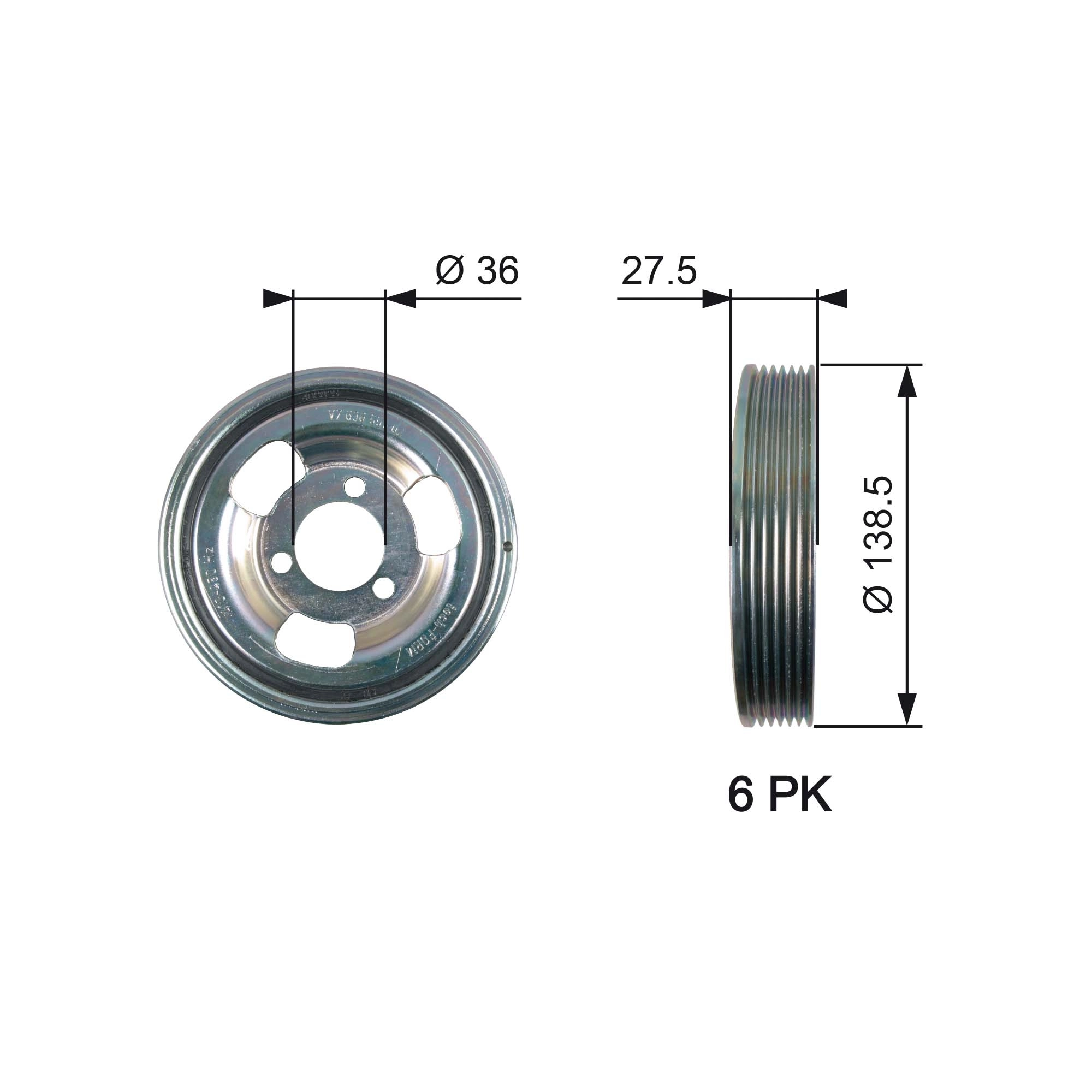 Belt Pulley, crankshaft DriveAlign™ TVD1117