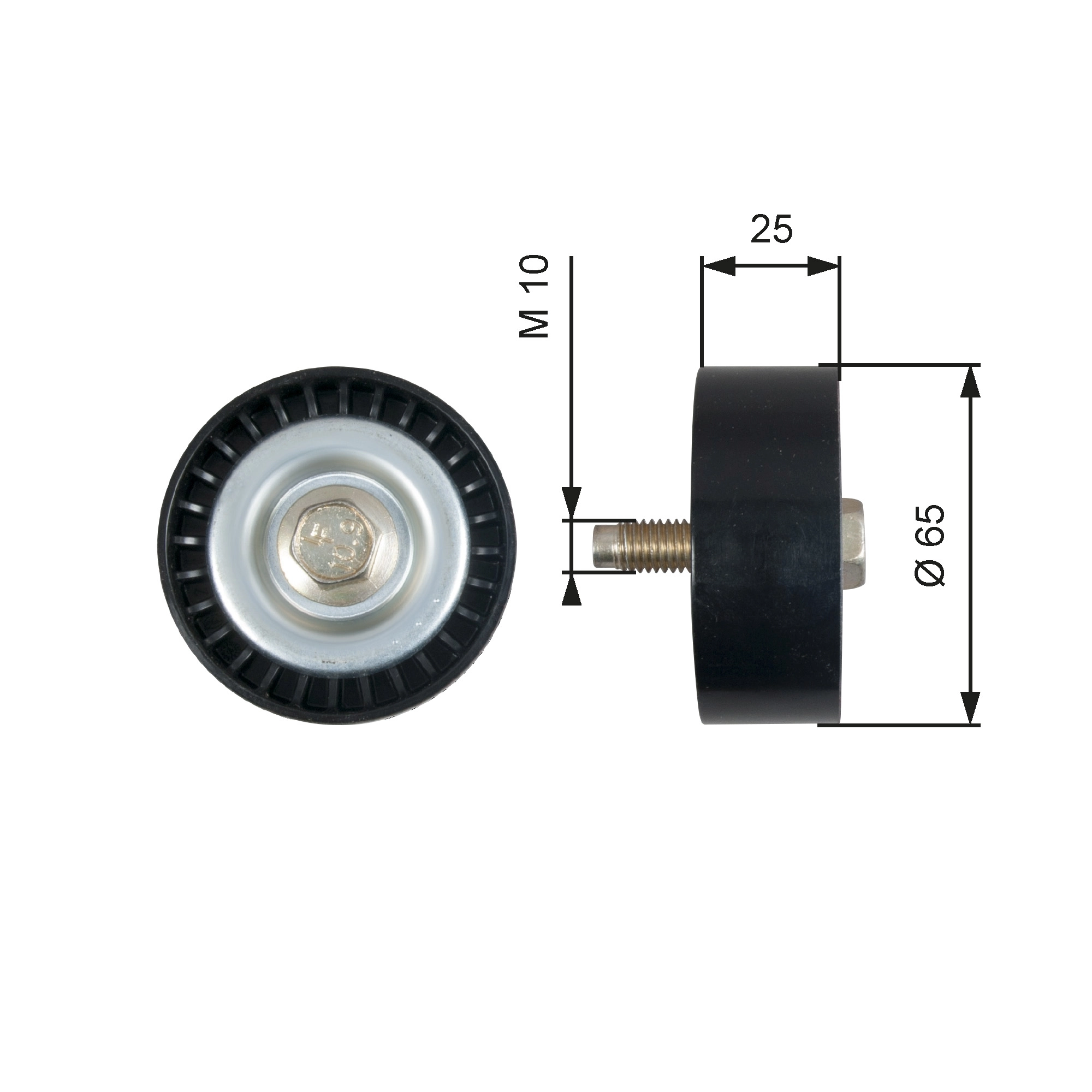 Deflection/Guide Pulley, V-ribbed belt DriveAlign™ T36322