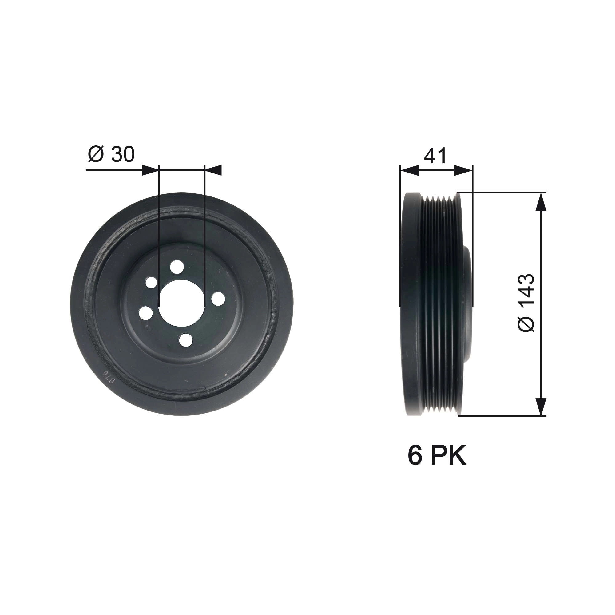 Belt Pulley, crankshaft DriveAlign™ TVD1001
