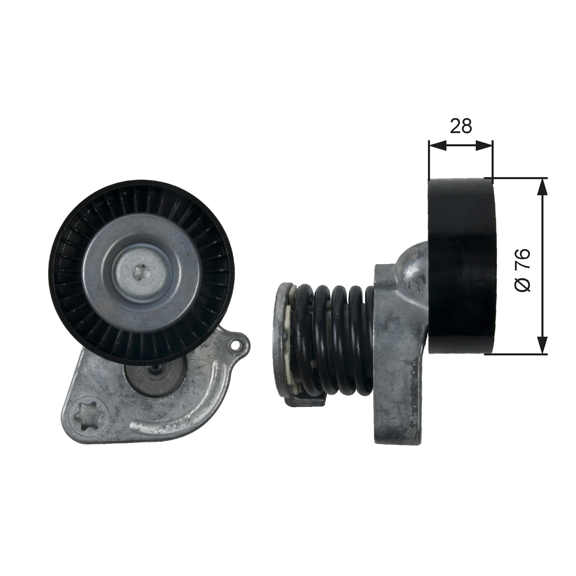 Belt Tensioner, V-ribbed belt DriveAlign™ T39207