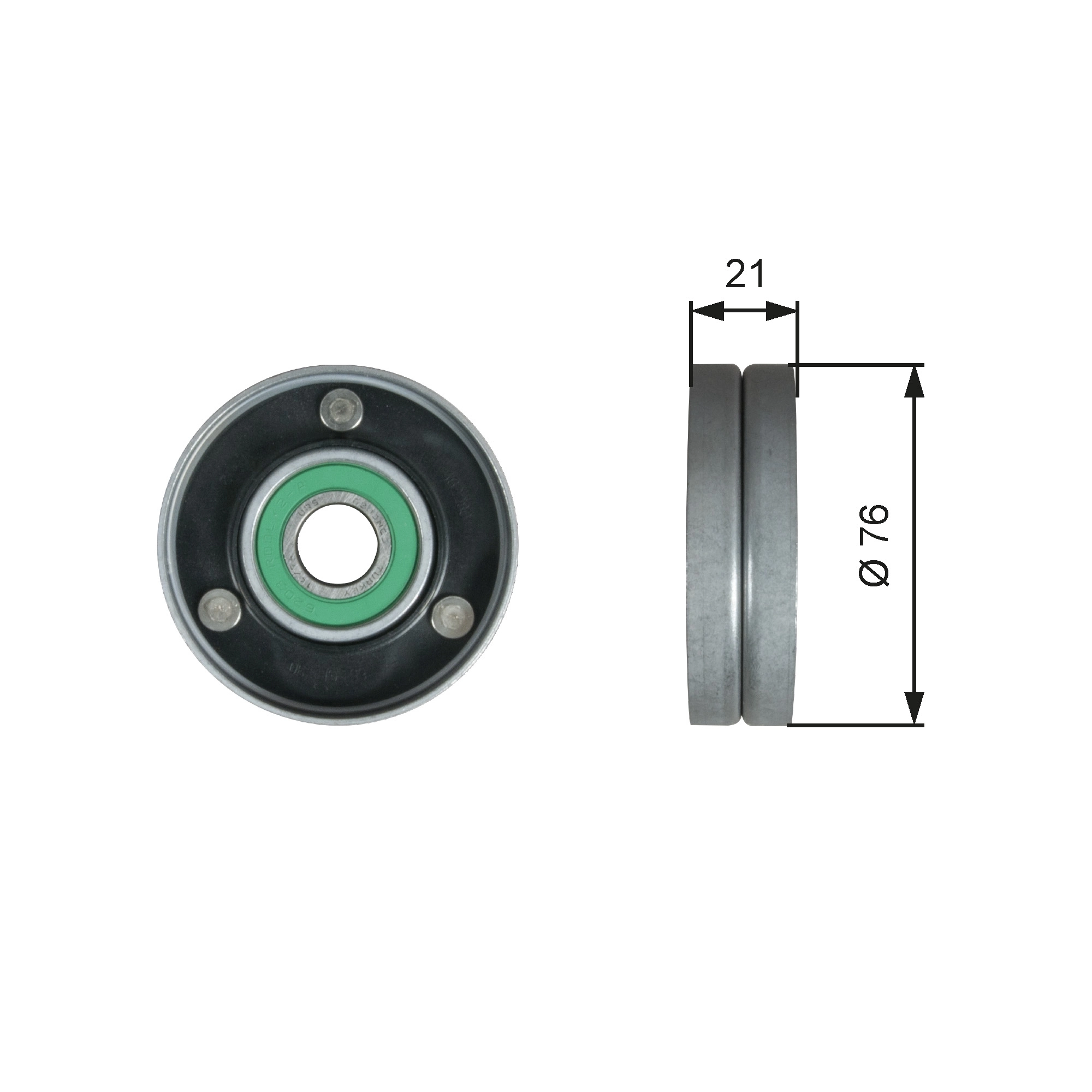 Deflection/Guide Pulley, V-ribbed belt DriveAlign™ T36730
