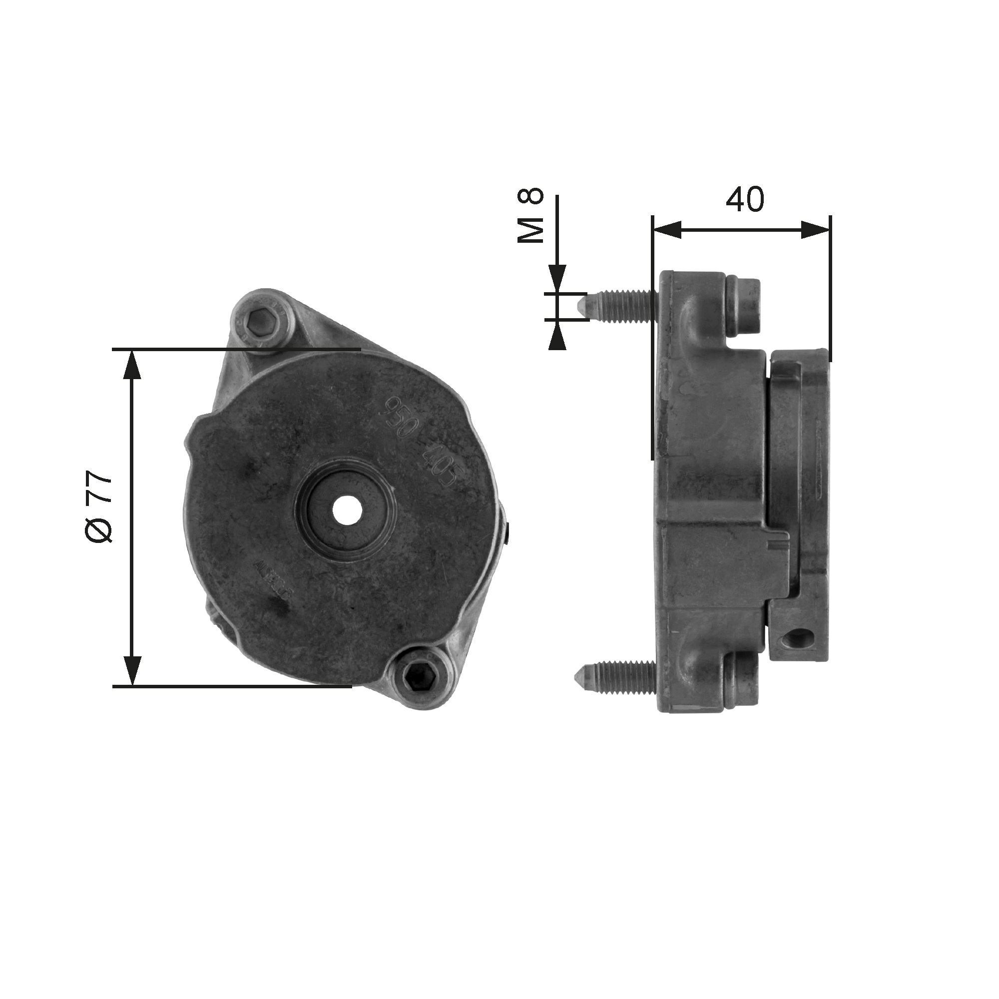 Belt Tensioner, V-ribbed belt DriveAlign™ T38345
