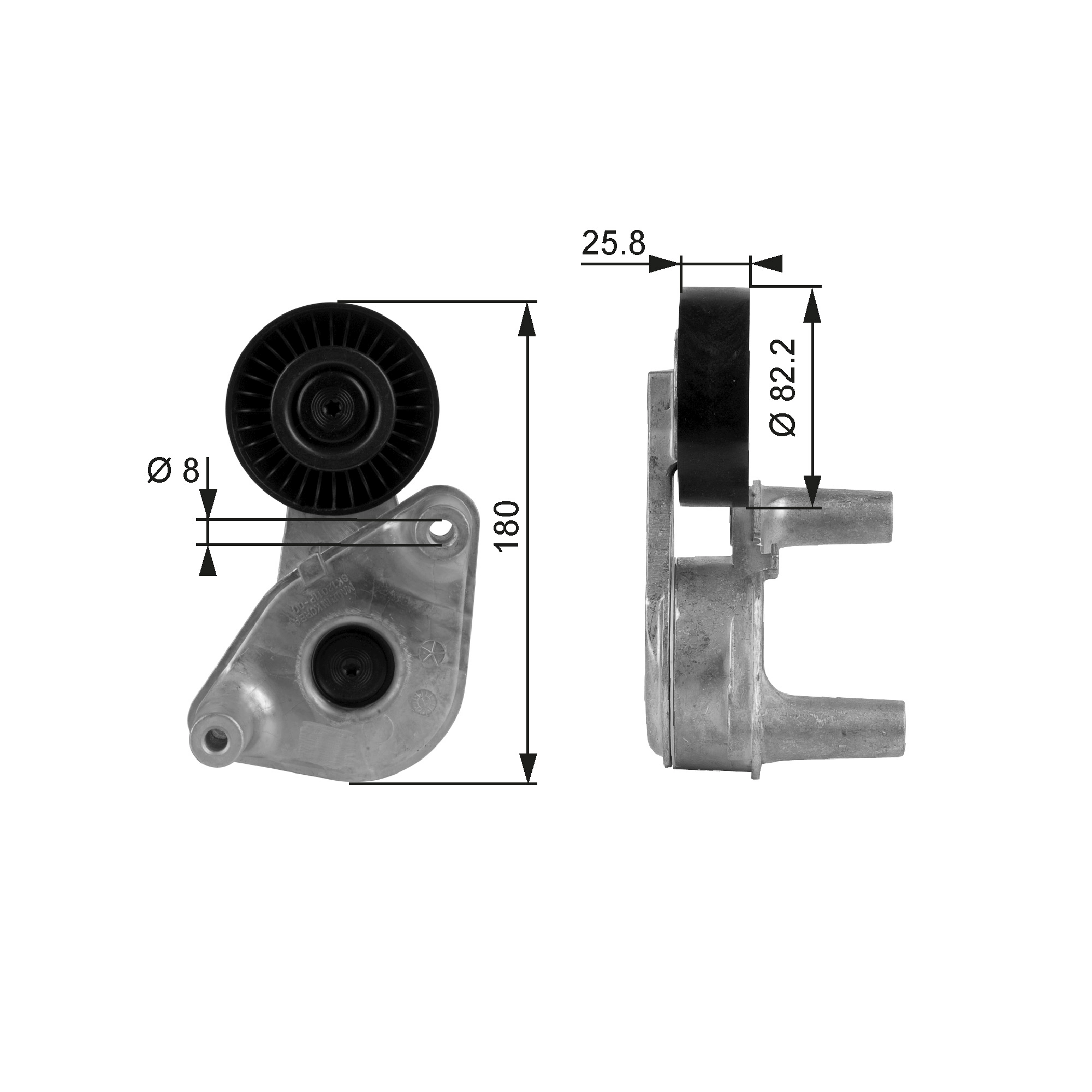 Belt Tensioner, V-ribbed belt DriveAlign™ T38149