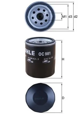 Oil Filter OC 981