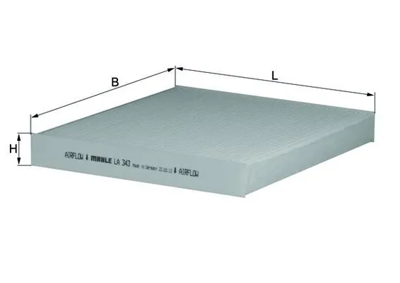 Filter, cabin air LA 343