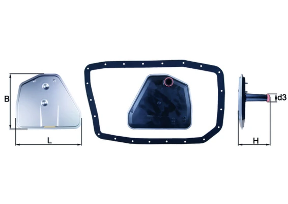 Hydraulic Filter, automatic transmission HX 162D