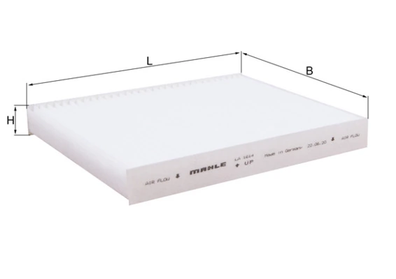 Filter, cabin air LA 1614