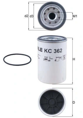 KNECHT KC 362D Fuel Filter