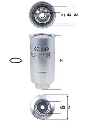 KNECHT KC 239D Fuel Filter
