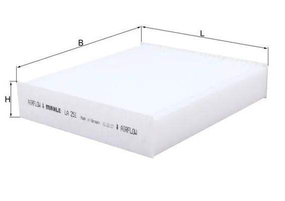 Filter, cabin air LA 251