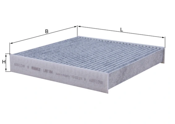 Filter, cabin air LAK 184