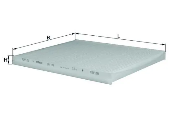Filter, cabin air LA 199