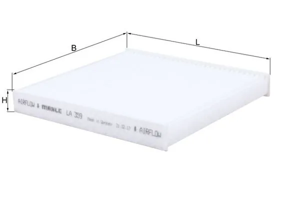 Filter, cabin air LA 359