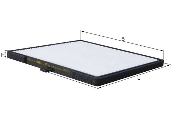 Filter, cabin air LA 471