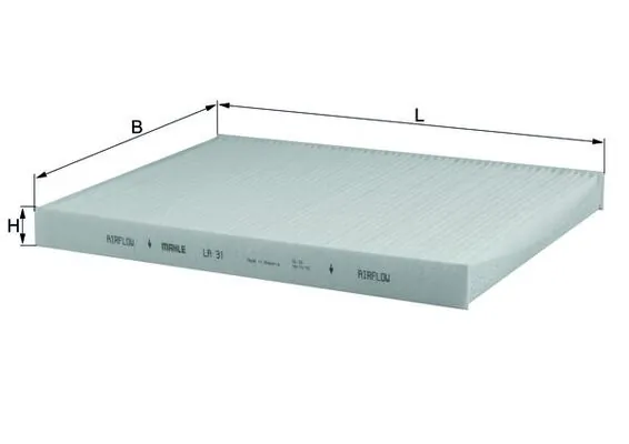 Filter, cabin air LA 31