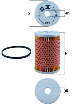 Fuel Filter KX 9D