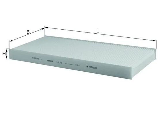 Filter, cabin air LA 78