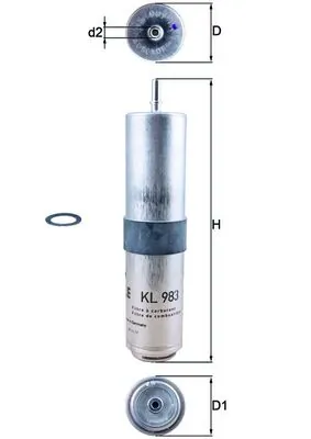 Filtre à carburant KL 983D