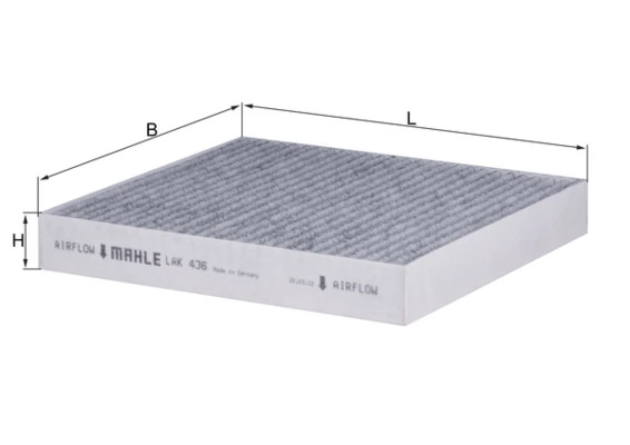 Filter, cabin air LAK 436