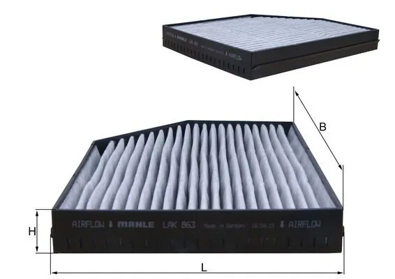 Filter, cabin air LAK 863